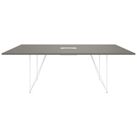 AIR conference table | Electrified, 2200 x 1300 mm, Cubanite gray