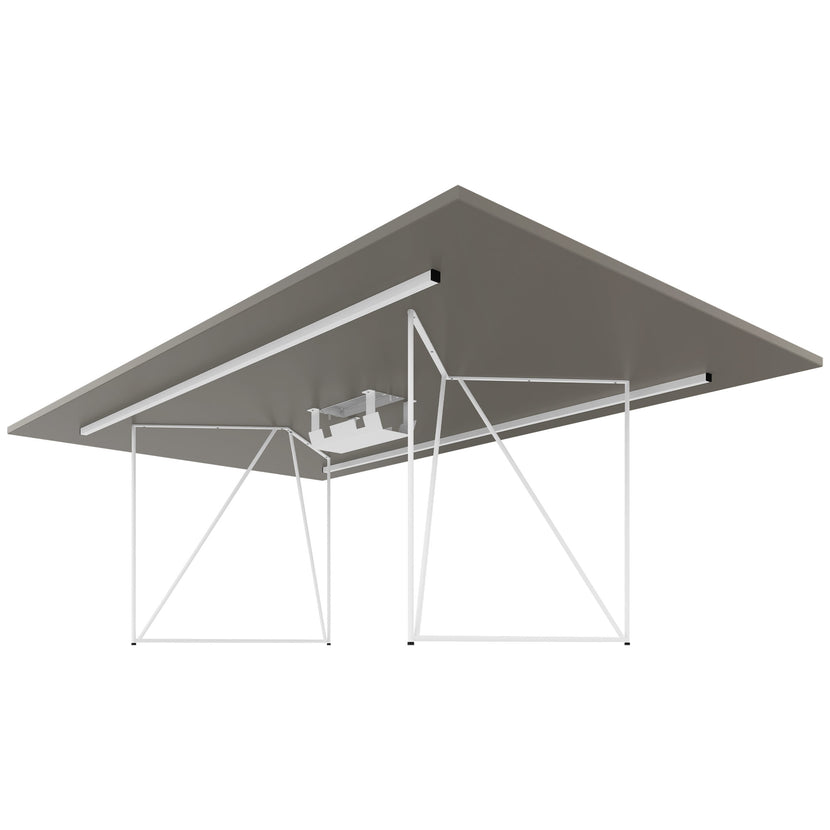 AIR Tabella della conferenza | Elettrificato, 2200 x 1300 mm, grigio cubanite