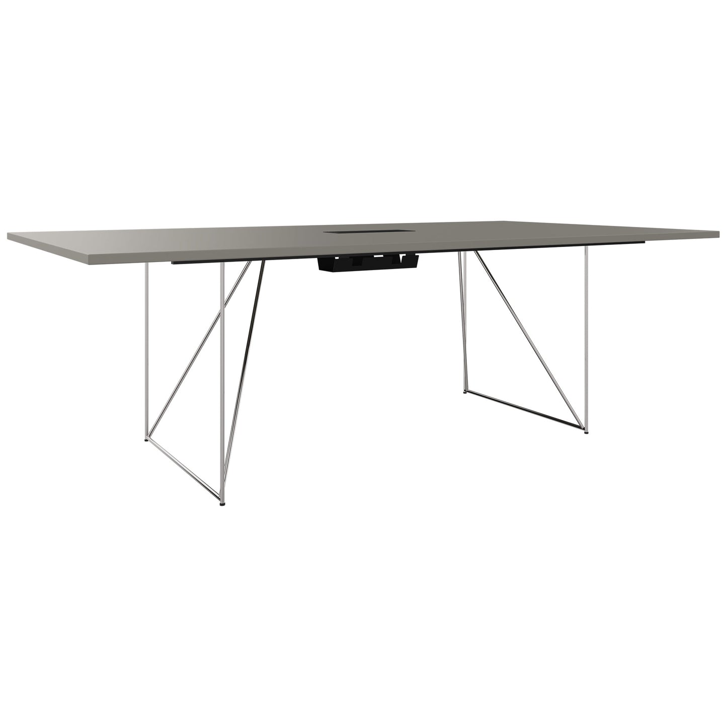 AIR conference table | Electrified, 2200 x 1300 mm, Cubanite gray