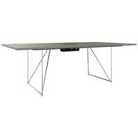 AIR conference table | Electrified, 2200 x 1300 mm, Cubanite gray