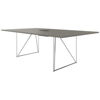 AIR conference table | Electrified, 2200 x 1300 mm, Cubanite gray