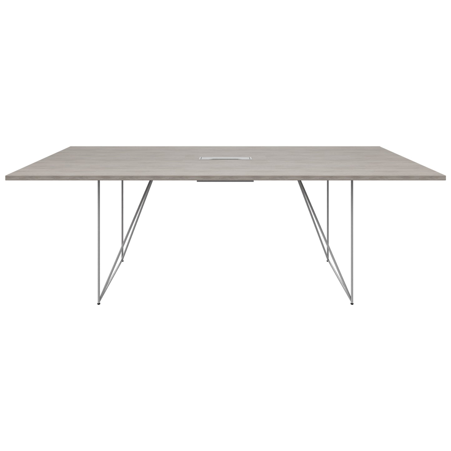 AIR conference table | Electrified, 2200 x 1300 mm, gray northern oak