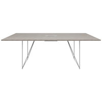 AIR conference table | Electrified, 2200 x 1300 mm, gray northern oak