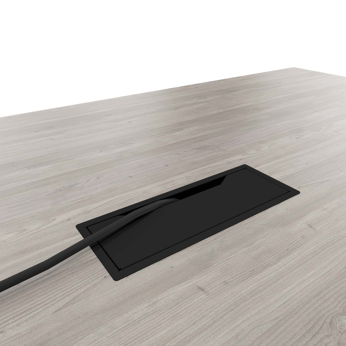 AIR conference table | Electrified, 2200 x 1300 mm, gray northern oak