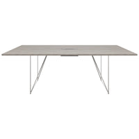 AIR conference table | Electrified, 2200 x 1300 mm, gray northern oak