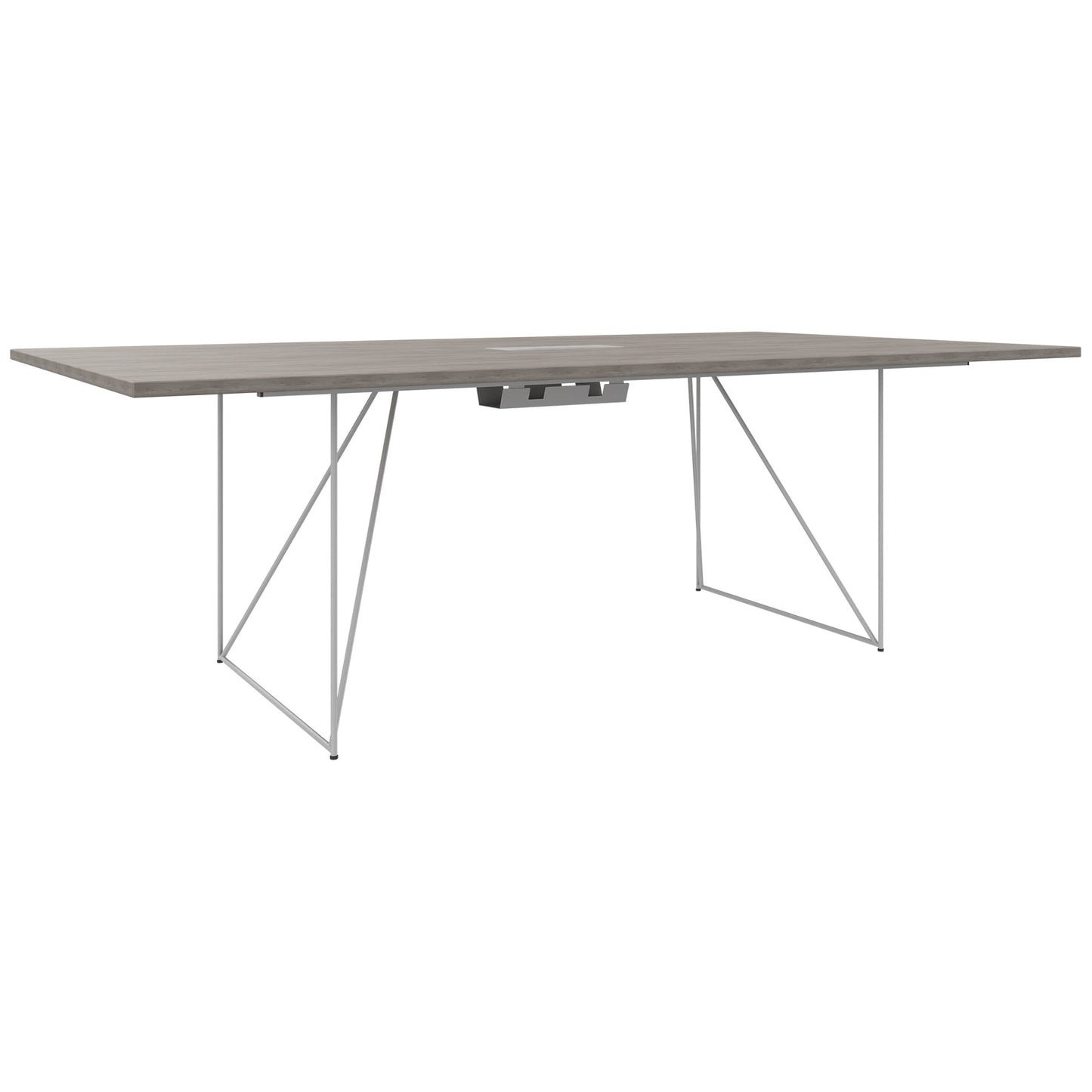 AIR conference table | Electrified, 2200 x 1300 mm, gray northern oak