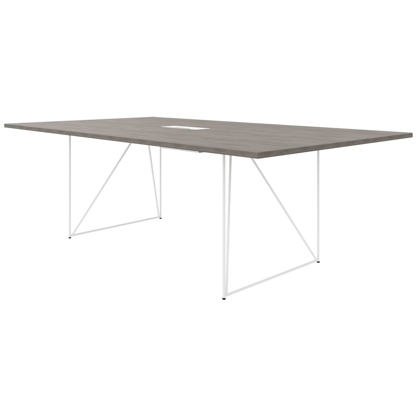 AIR conference table | Electrified, 2200 x 1300 mm, gray northern oak