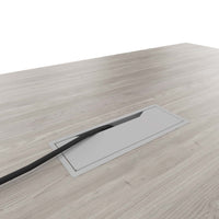 AIR conference table | Electrified, 2200 x 1300 mm, gray northern oak