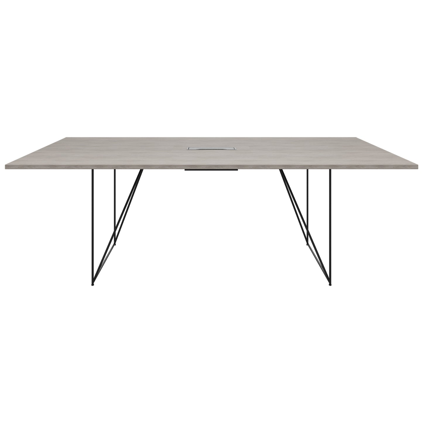 AIR conference table | Electrified, 2200 x 1300 mm, gray northern oak