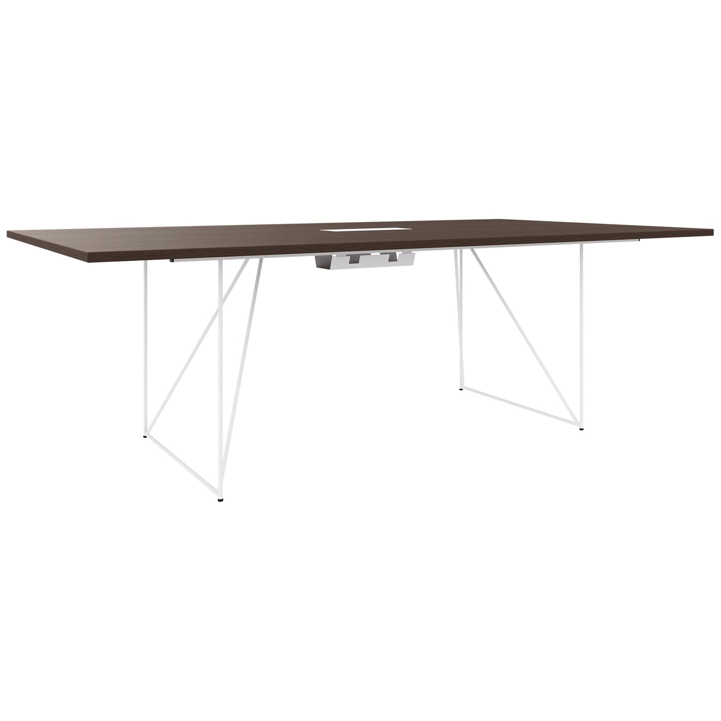 AIR conference table | Electrified, 2200 x 1300 mm, walnut