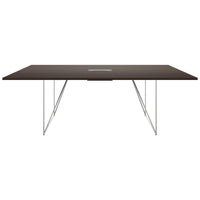 AIR conference table | Electrified, 2200 x 1300 mm, walnut