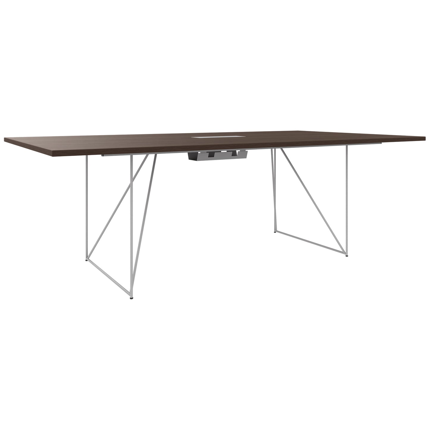 AIR conference table | Electrified, 2200 x 1300 mm, walnut