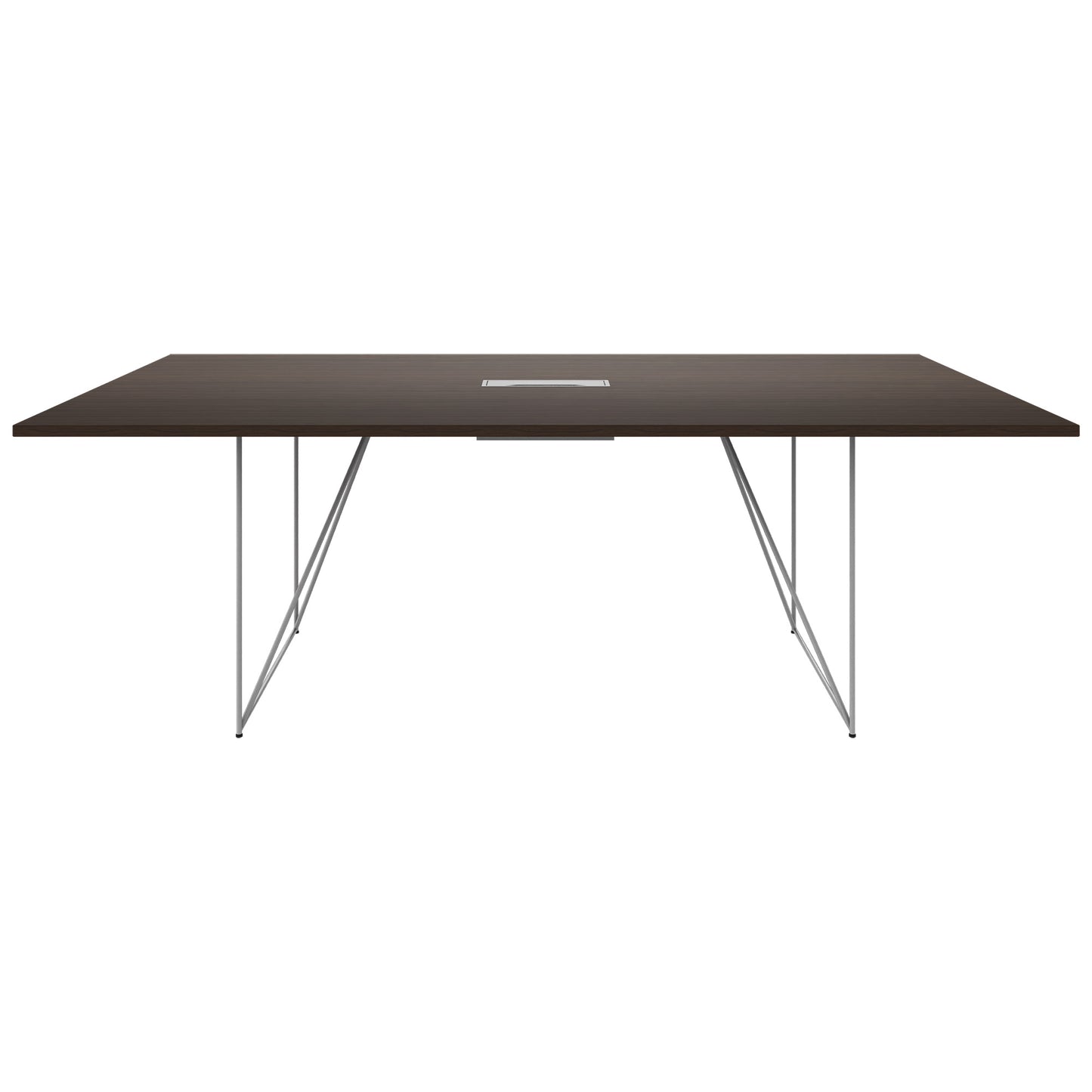 AIR conference table | Electrified, 2200 x 1300 mm, walnut