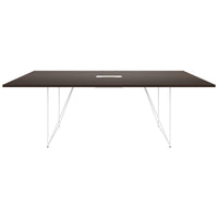 AIR conference table | Electrified, 2200 x 1300 mm, walnut