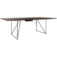 AIR conference table | Electrified, 2200 x 1300 mm, walnut