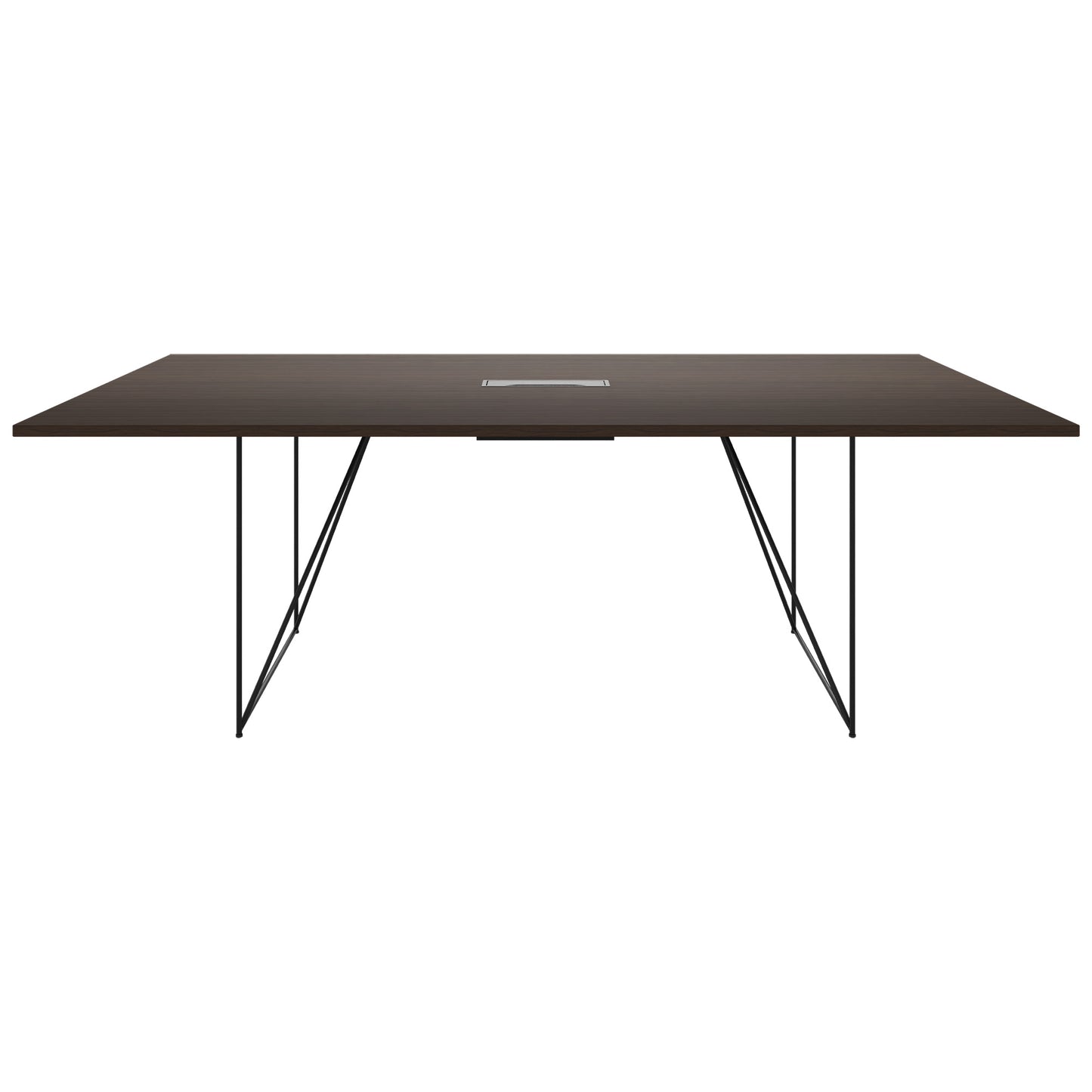 AIR conference table | Electrified, 2200 x 1300 mm, walnut