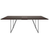 AIR conference table | Electrified, 2200 x 1300 mm, walnut