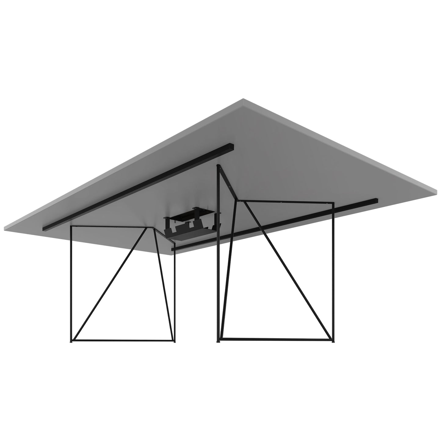 AIR Tableau de conférence | Électrifié, 2200 x 1300 mm, gris perlé