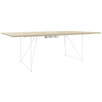 AIR conference table | Electrified, 2200 x 1300 mm, sand ash