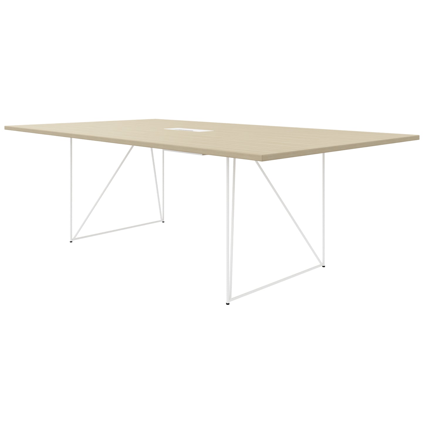 AIR conference table | Electrified, 2200 x 1300 mm, sand ash