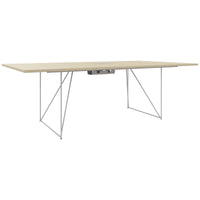 AIR conference table | Electrified, 2200 x 1300 mm, sand ash