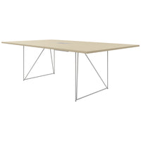 AIR conference table | Electrified, 2200 x 1300 mm, sand ash