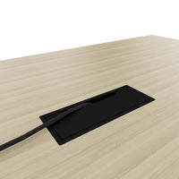 AIR conference table | Electrified, 2200 x 1300 mm, sand ash