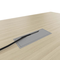 AIR conference table | Electrified, 2200 x 1300 mm, sand ash