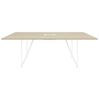 AIR conference table | Electrified, 2200 x 1300 mm, sand ash