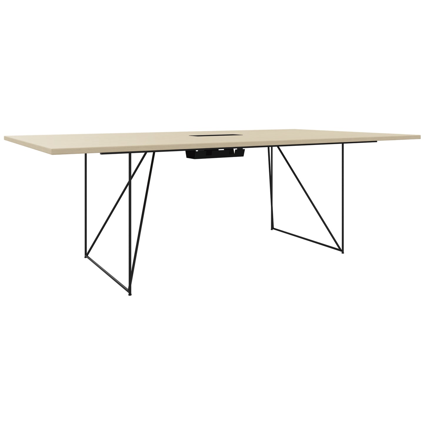 AIR conference table | Electrified, 2200 x 1300 mm, sand ash