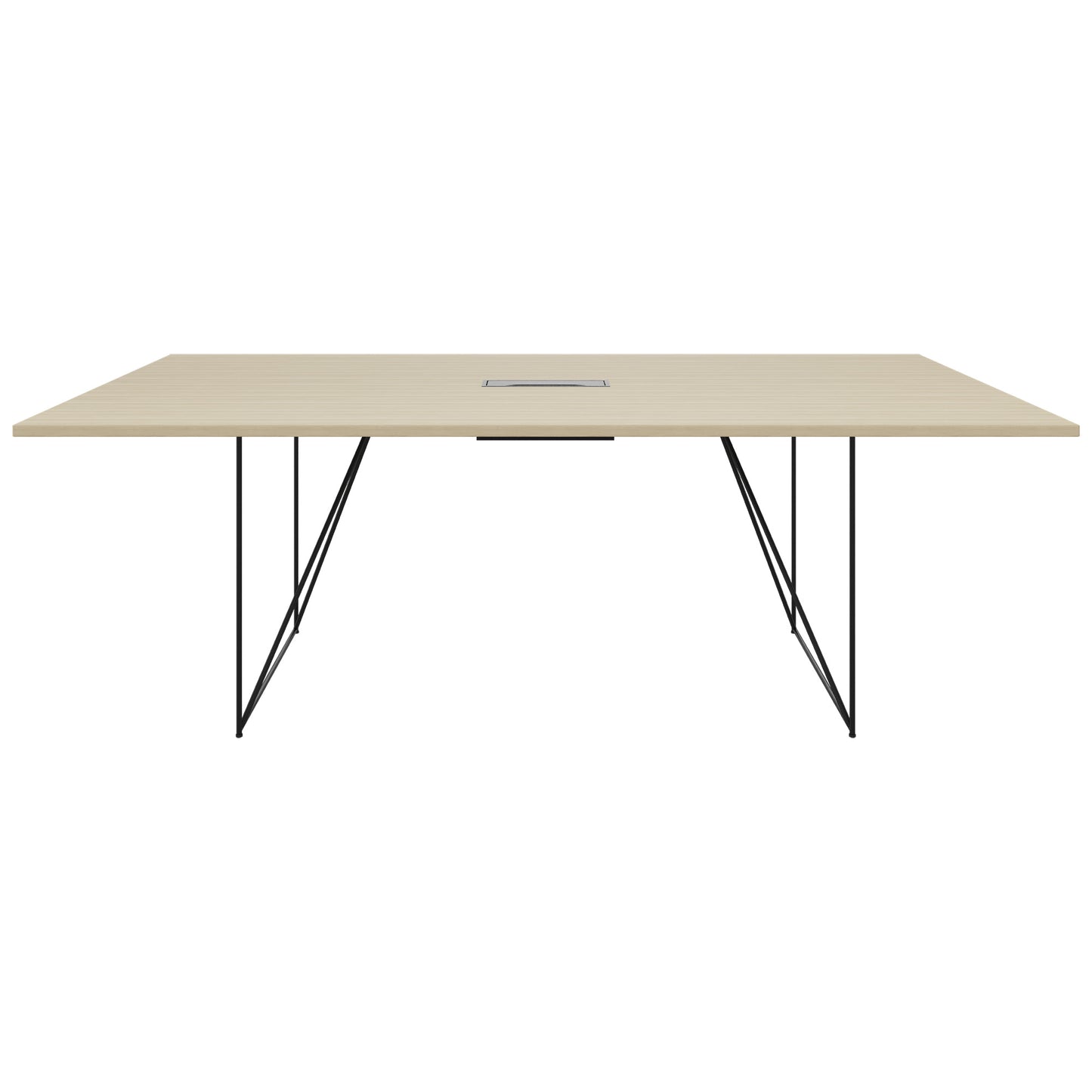 AIR conference table | Electrified, 2200 x 1300 mm, sand ash