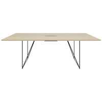 AIR conference table | Electrified, 2200 x 1300 mm, sand ash