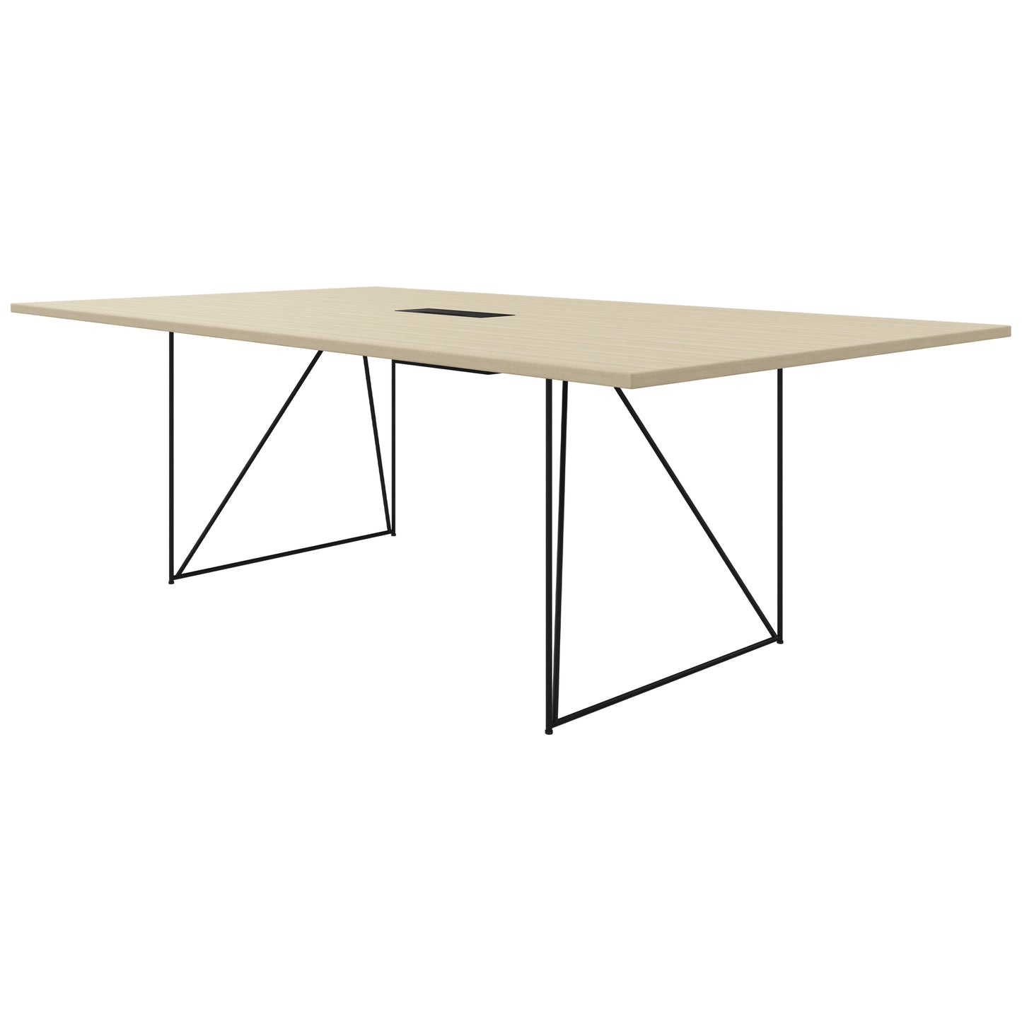 AIR conference table | Electrified, 2200 x 1300 mm, sand ash