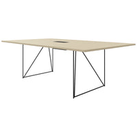 AIR conference table | Electrified, 2200 x 1300 mm, sand ash