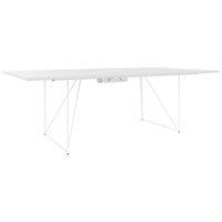 AIR conference table | Electrified, 2200 x 1300 mm, White