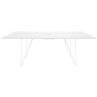 AIR conference table | Electrified, 2200 x 1300 mm, White