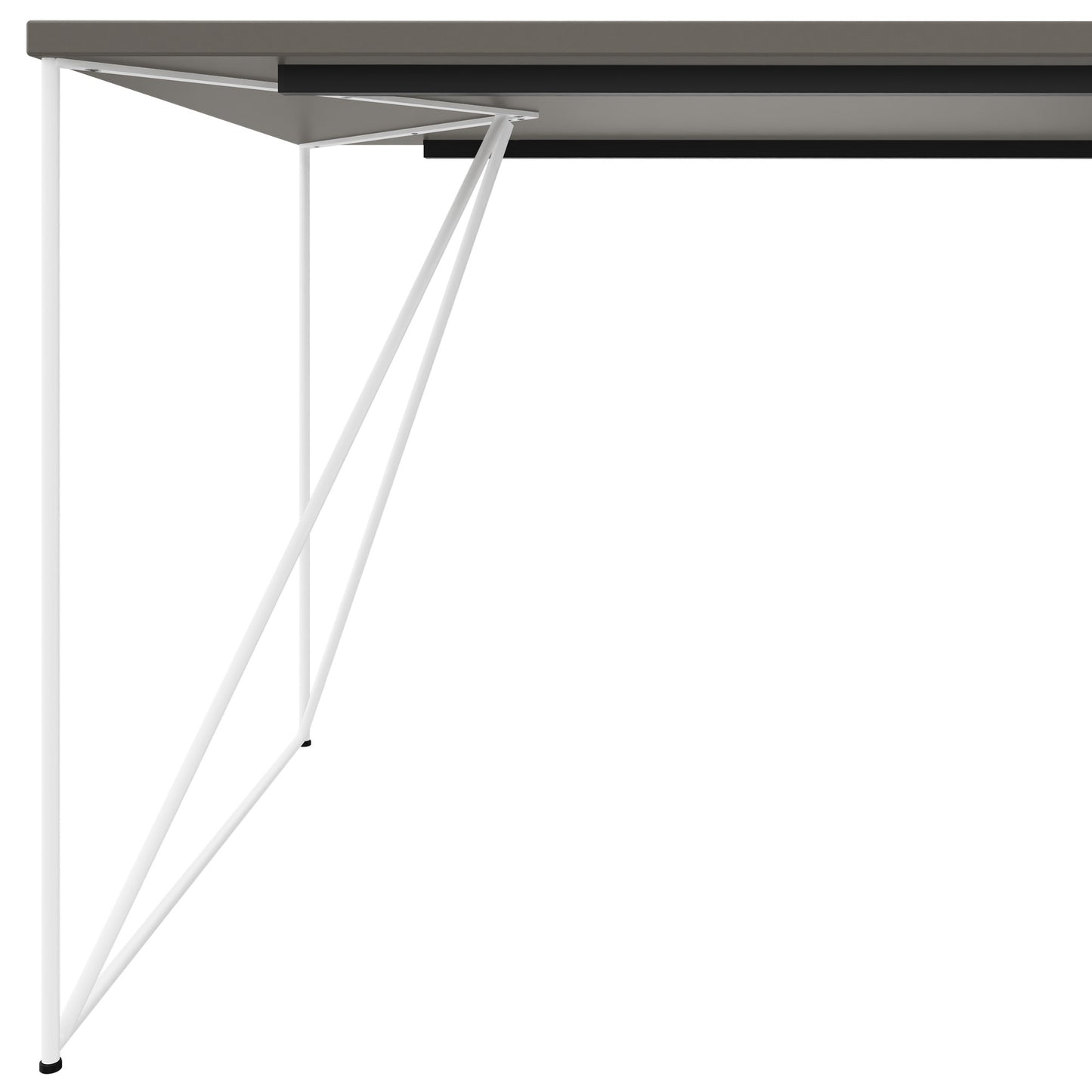 Bureau AIR | 1600 - 1800 mm, gris Cubanite