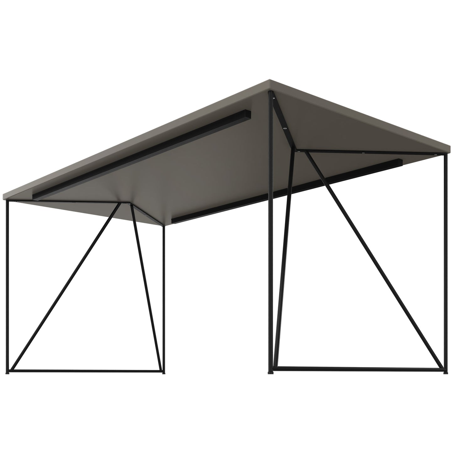 Bureau AIR | 1600 - 1800 mm, gris Cubanite