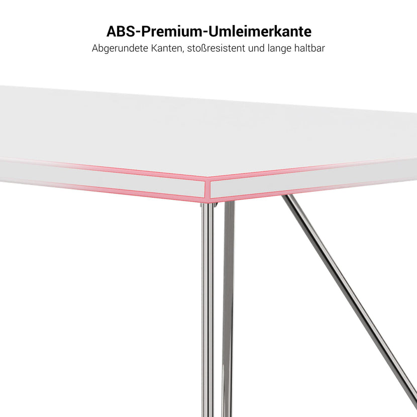 AIR desk | 1600 - 1800 mm, pearl gray