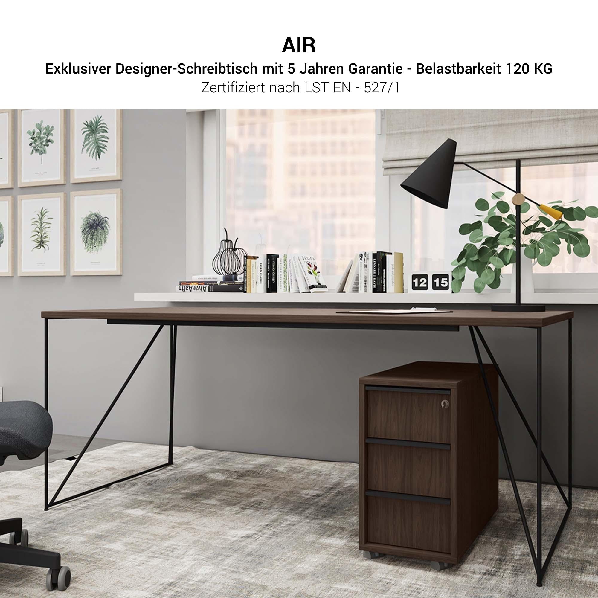 AIR desk | 1600 - 1800 mm, pearl gray
