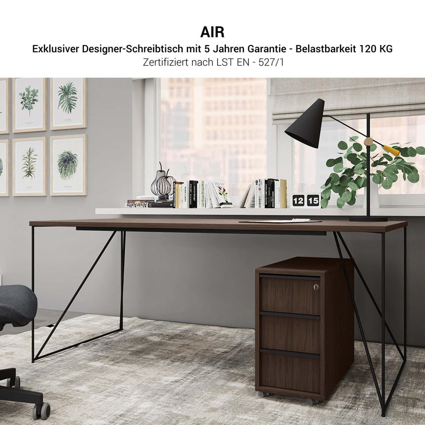 AIR desk | 1600 - 1800 mm, pearl gray