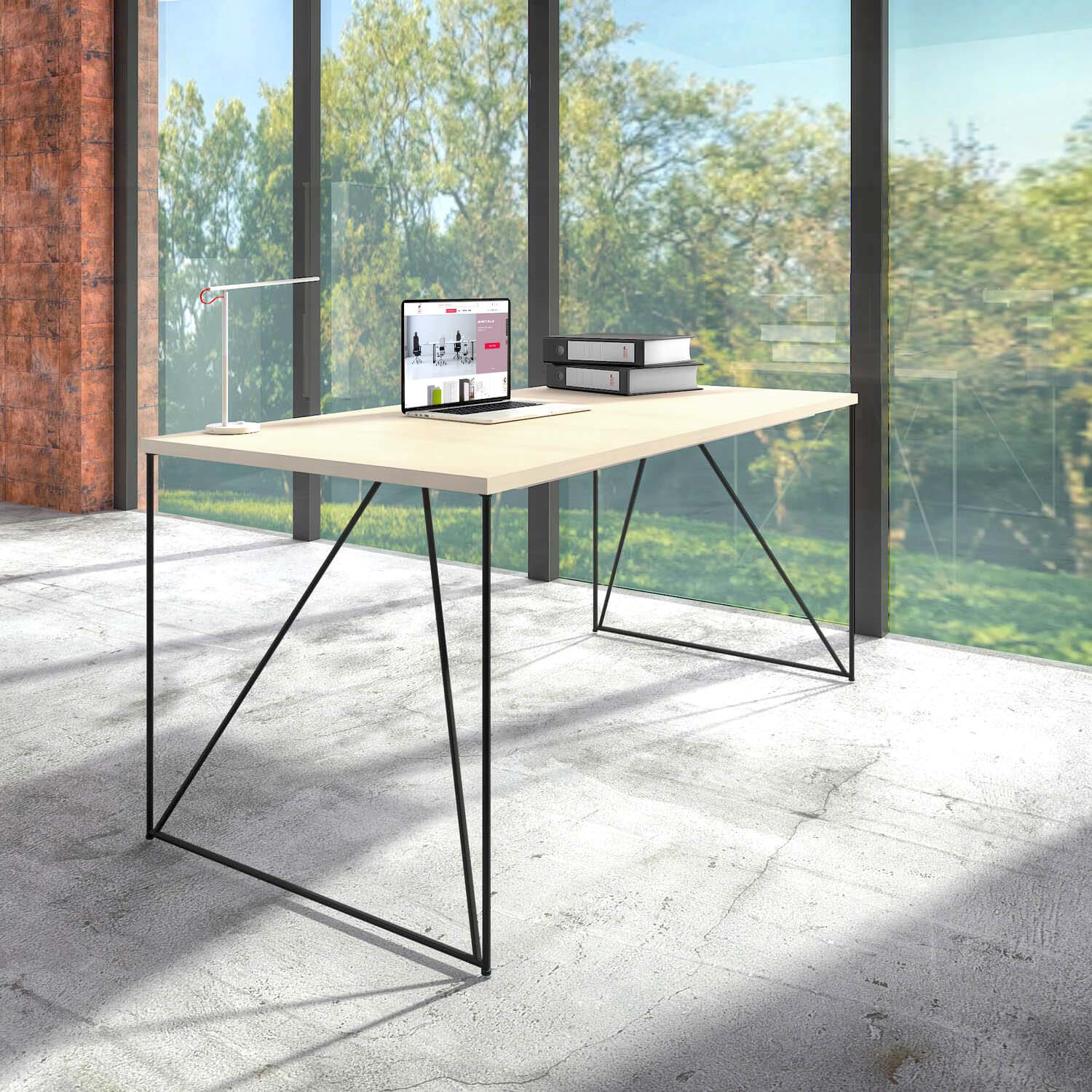 AIR desk | 1600 - 1800 mm, pearl gray