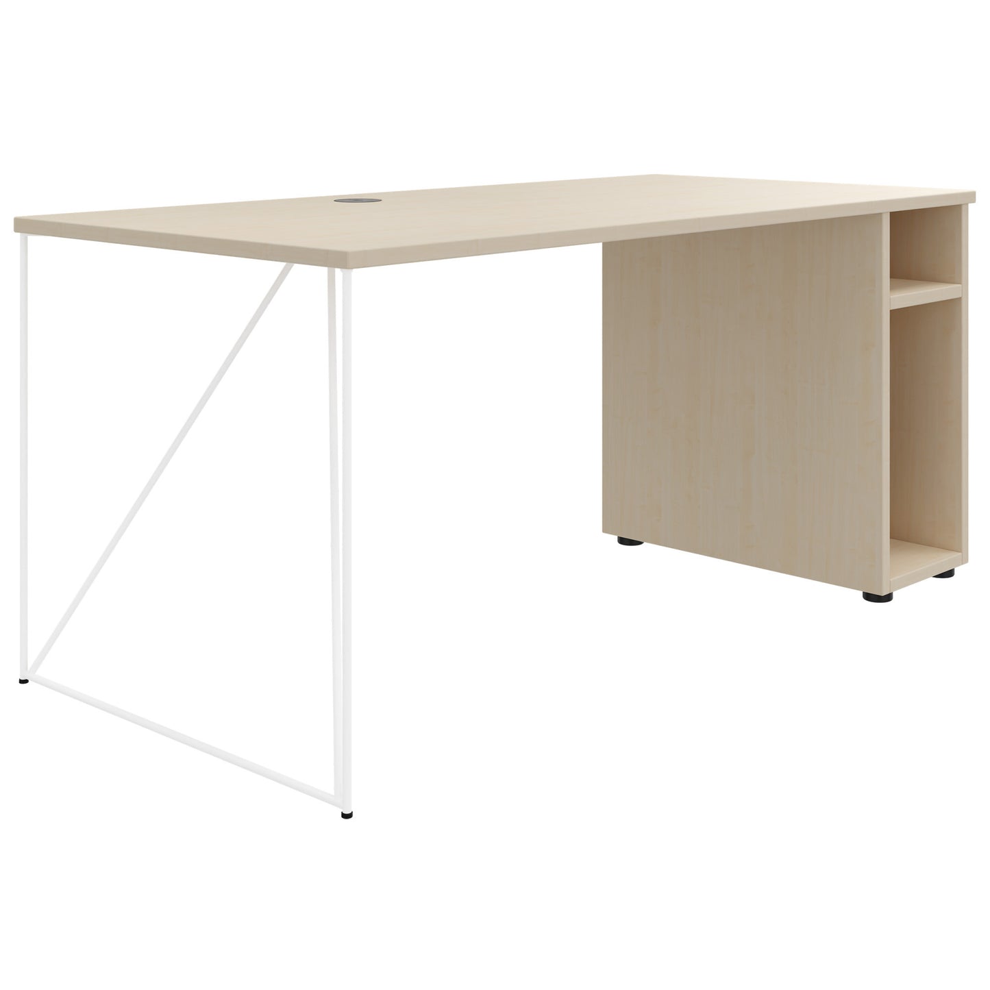 Bureau AIR | 1600 - 1800 mm, compartiment ordinateur, érable