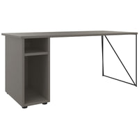 Bureau AIR | 1600 - 1800 mm, compartiment ordinateur, gris Cubanite