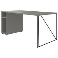 Bureau AIR | 1600 - 1800 mm, compartiment ordinateur, gris Cubanite