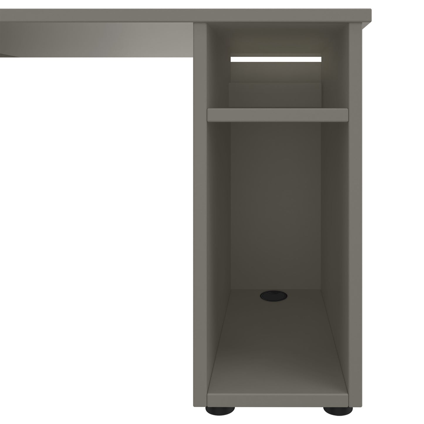 Bureau AIR | 1600 - 1800 mm, compartiment ordinateur, gris Cubanite