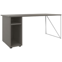 Bureau AIR | 1600 - 1800 mm, compartiment ordinateur, gris Cubanite