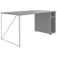 Bureau AIR | 1600 - 1800 mm, compartiment ordinateur, gris perle