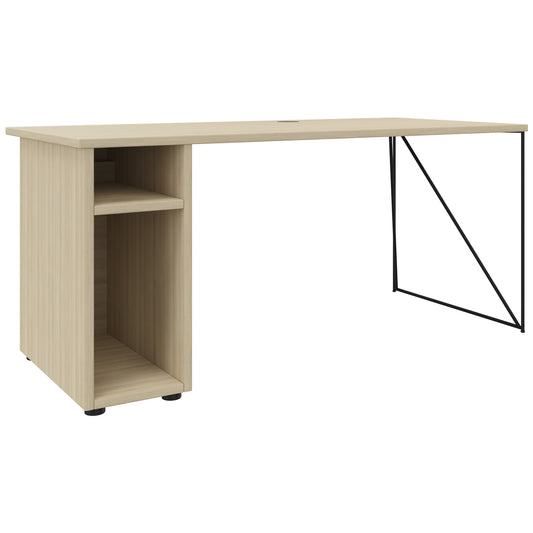 AIR desk | 1600 - 1800 mm, computer compartment, sand ash