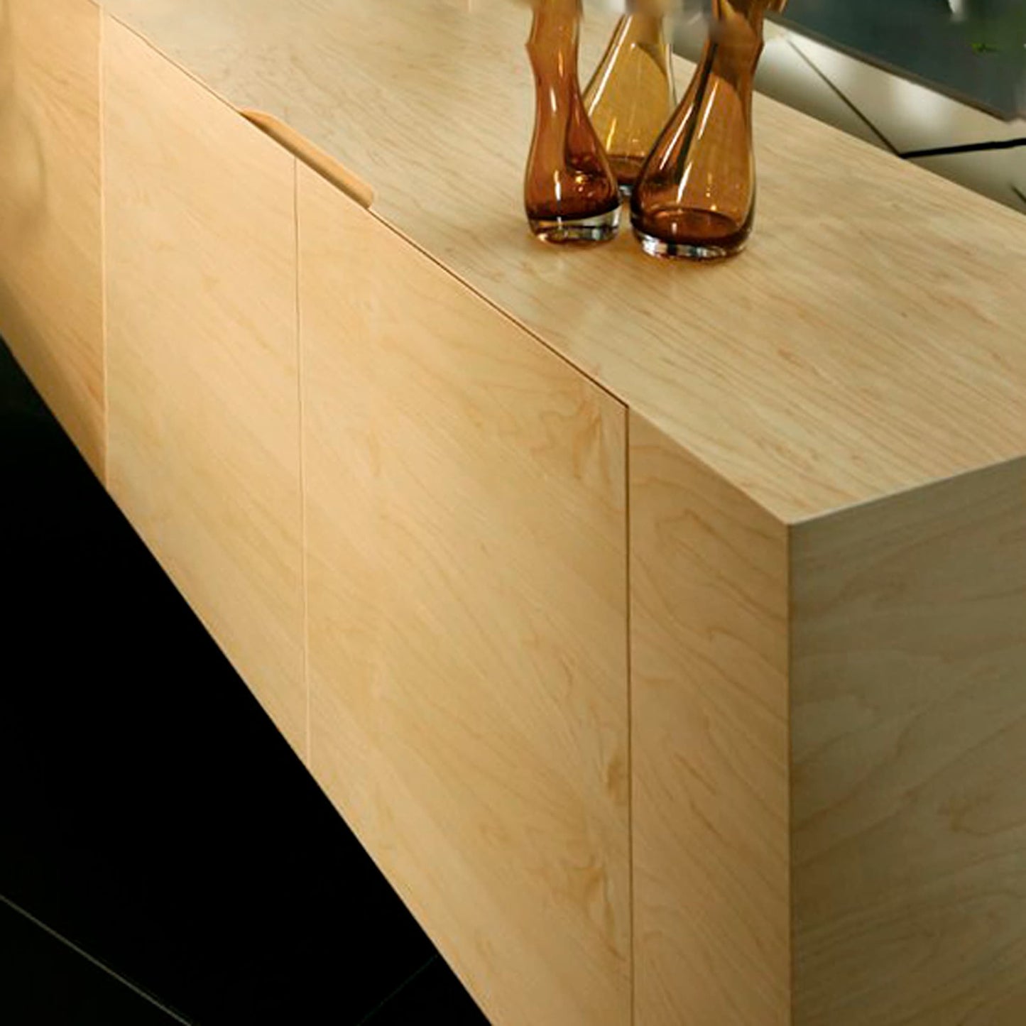 AIR Sideboard | 2200 x 780 mm, impiallacciatura di acero